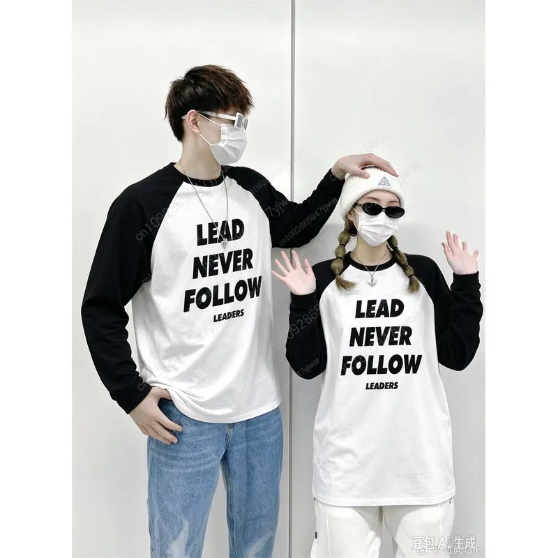 Street Fashion Y2K - Kaos Lengan Panjang Kasual dengan Desain